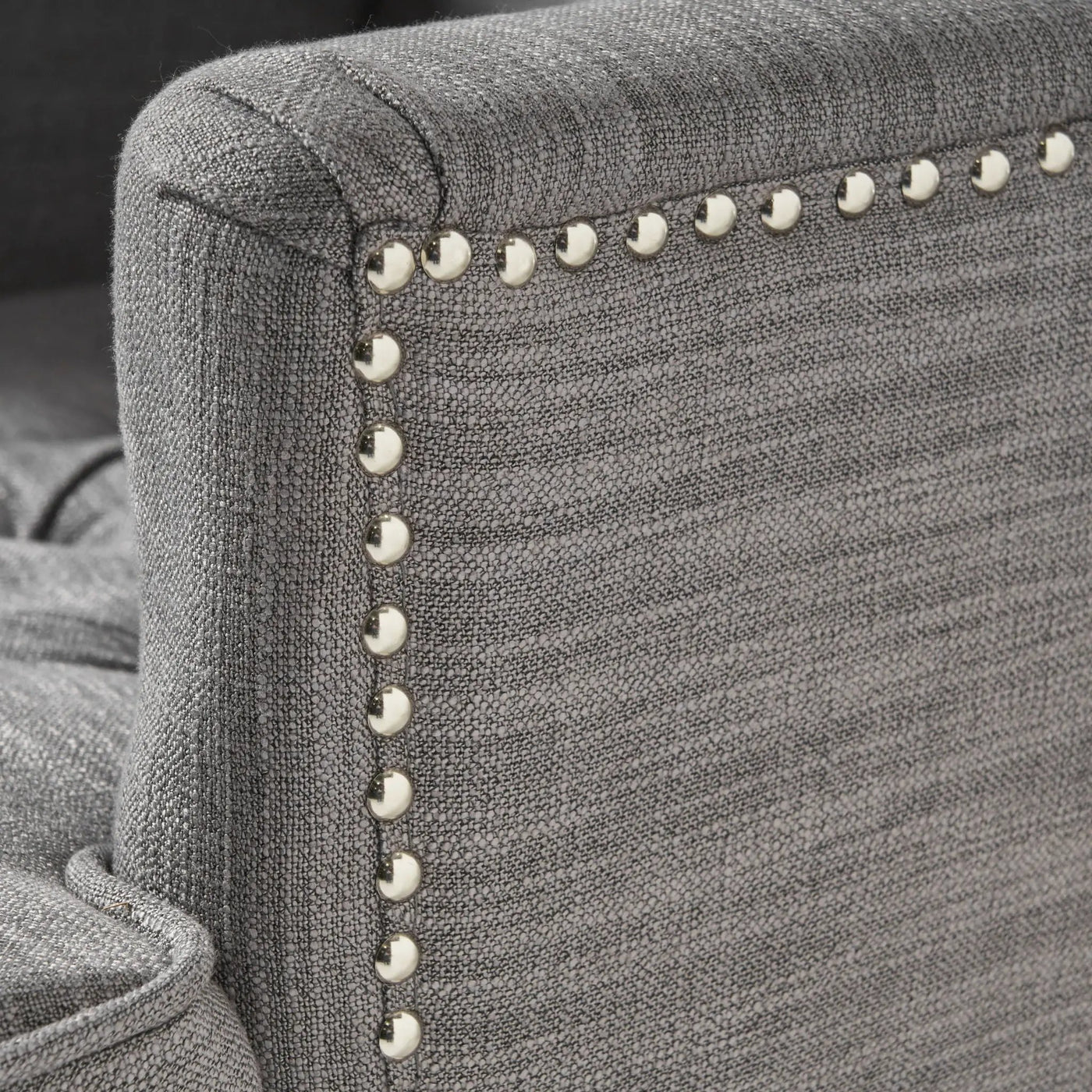 Harrison Tufted Club Chair with Button Tufted Back and Birch Wood Legs by HouseOfZazla