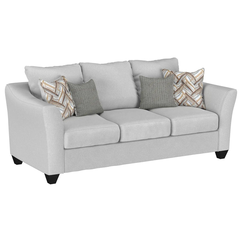 Salizar 2-piece Upholstered Flared Arm Sofa Set Sand by Unique Piece Furniture