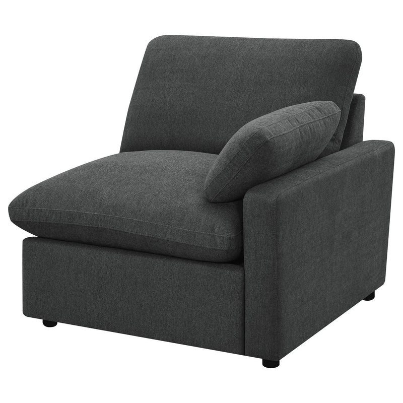 Collins Modular Power Loveseat Dark Grey by Unique Piece Furniture