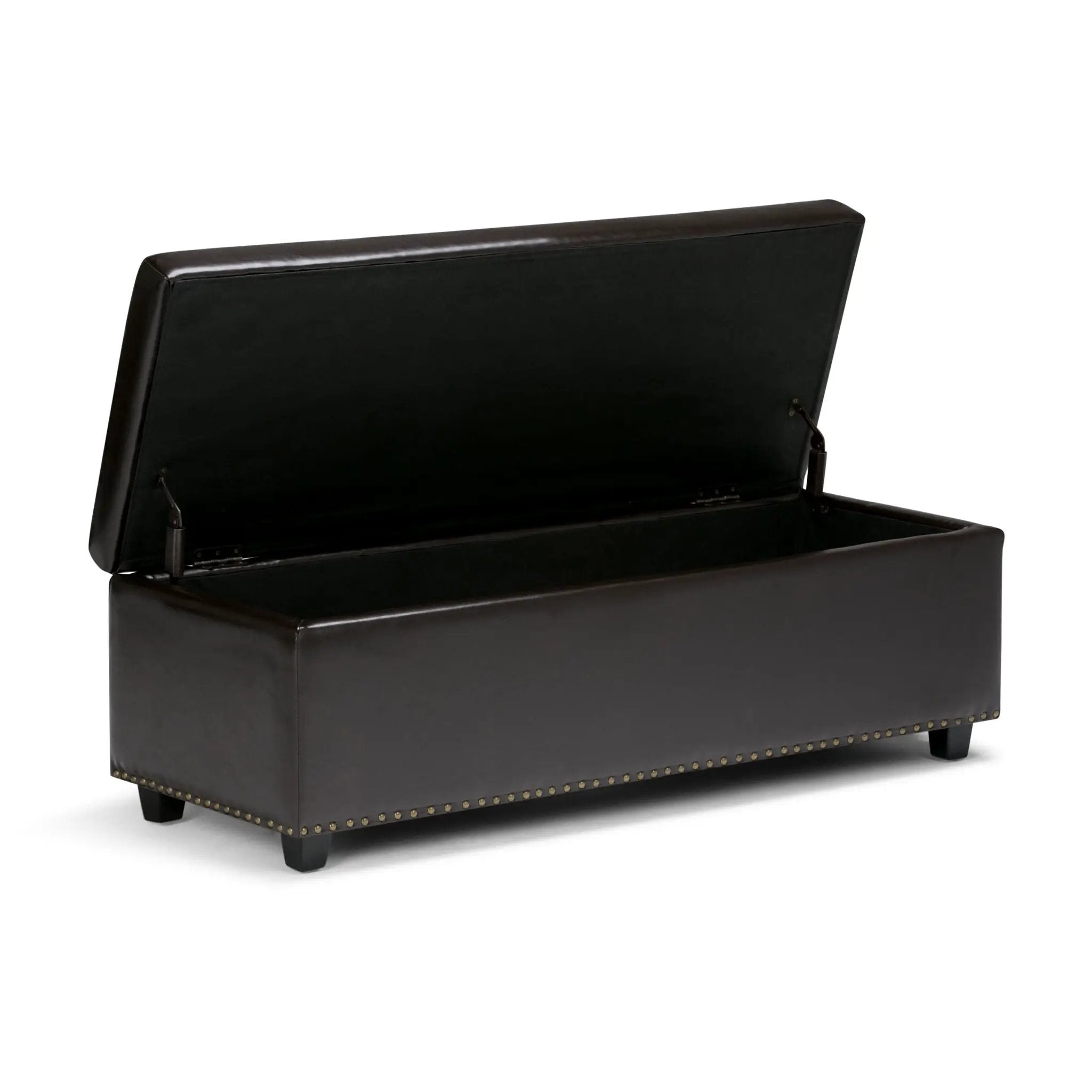Hamilton - Storage Ottoman - Coffee Brown by HouseOfZazla