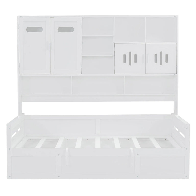 Daybed With All-In-One Cabinet And Shelf by Unique Piece Furniture
