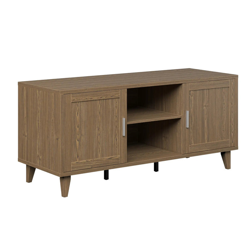 Modern 60 Inch TV Stand in Classic Walnut Finish by HouseOfZazla