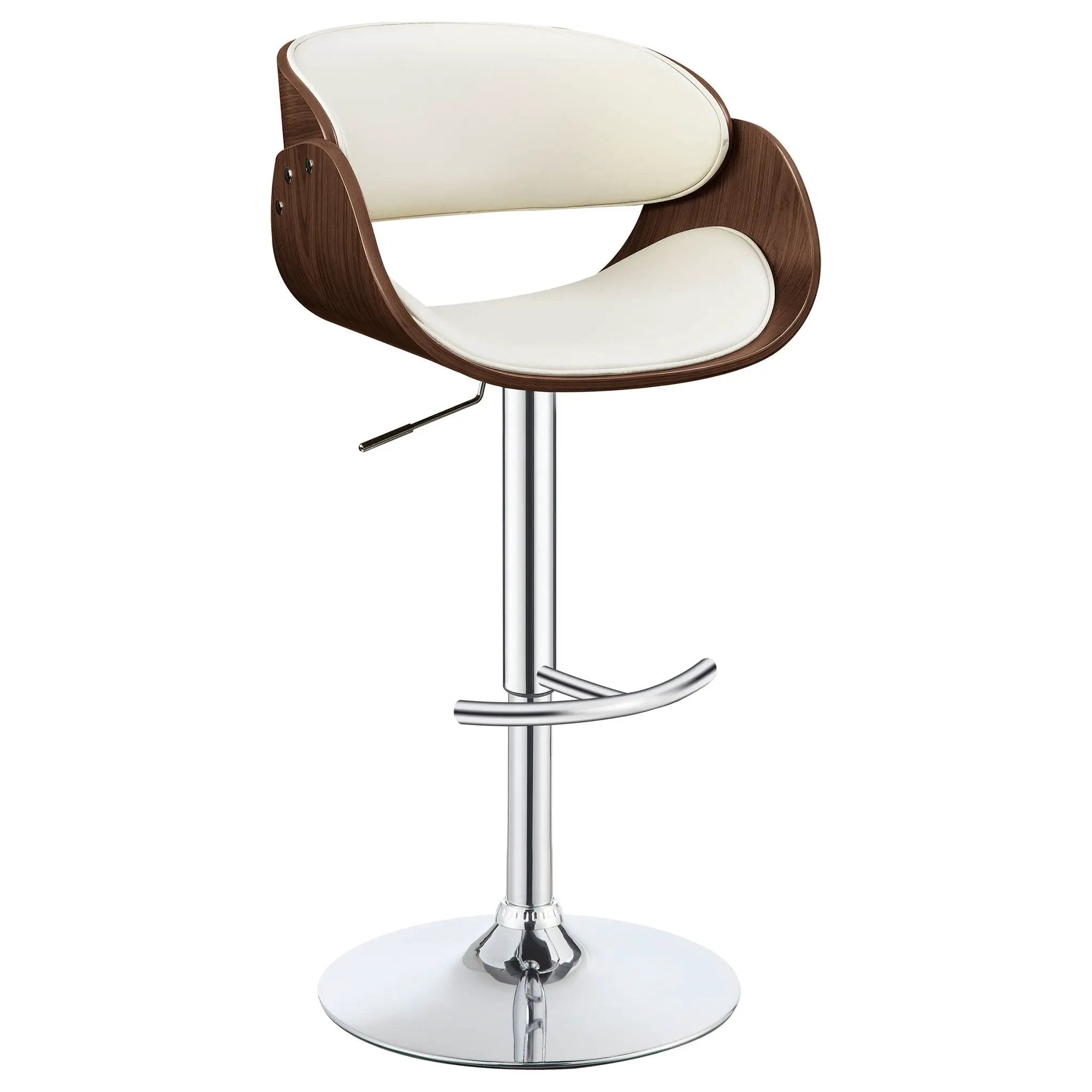 Ergonomic Adjustable Bar Stool - Ivory by HouseOfZazla