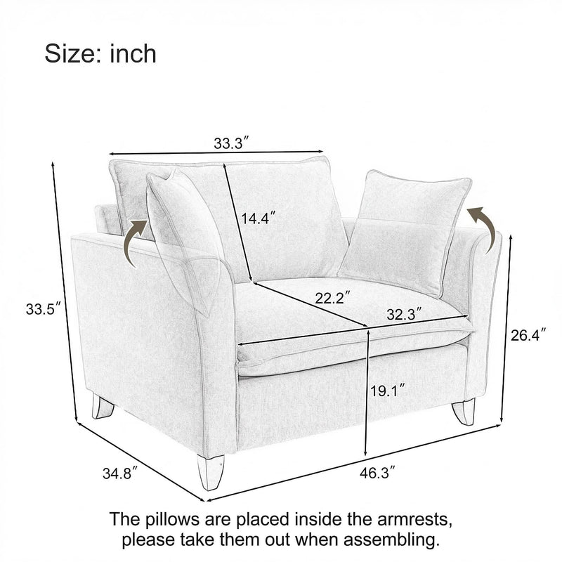 Oversized Armchair by HouseOfZazla