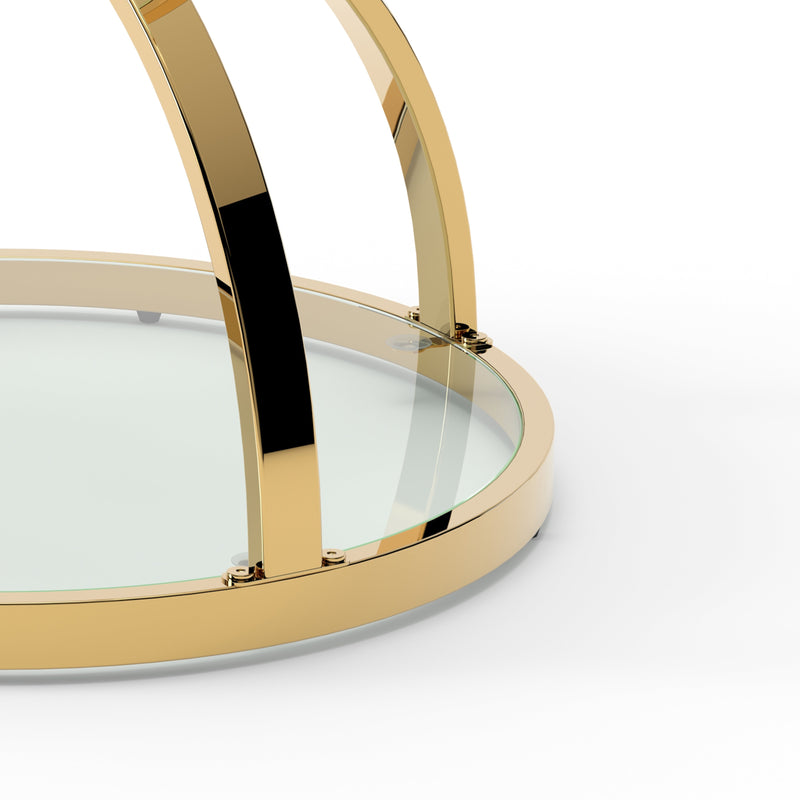 19.69'' Modern Glass Side Table, photo 9 of 10