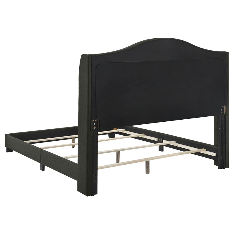 Sonoma Upholstered Full Wingback Bed Grey by Unique Piece Furniture