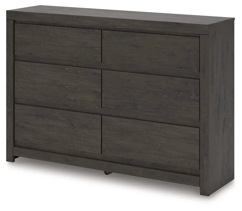 Fraluna - Six Drawer Dresser - Charcoal by Unique Piece Furniture