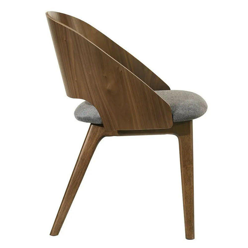 Delmon - Side Chair (Set of 2) - Dark Walnut / Gray by Unique Piece Furniture