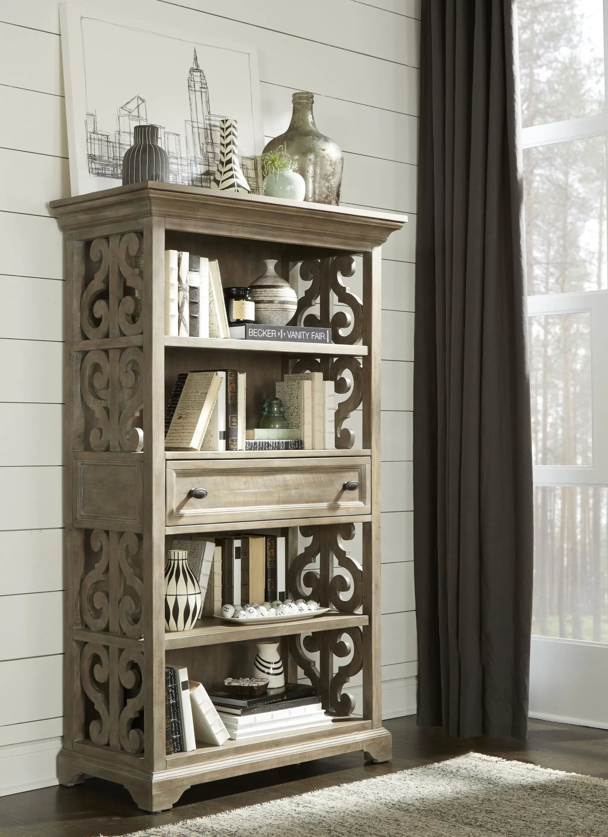 Tinley Park - Bookcase - Dove Tail Gray by Unique Piece Furniture