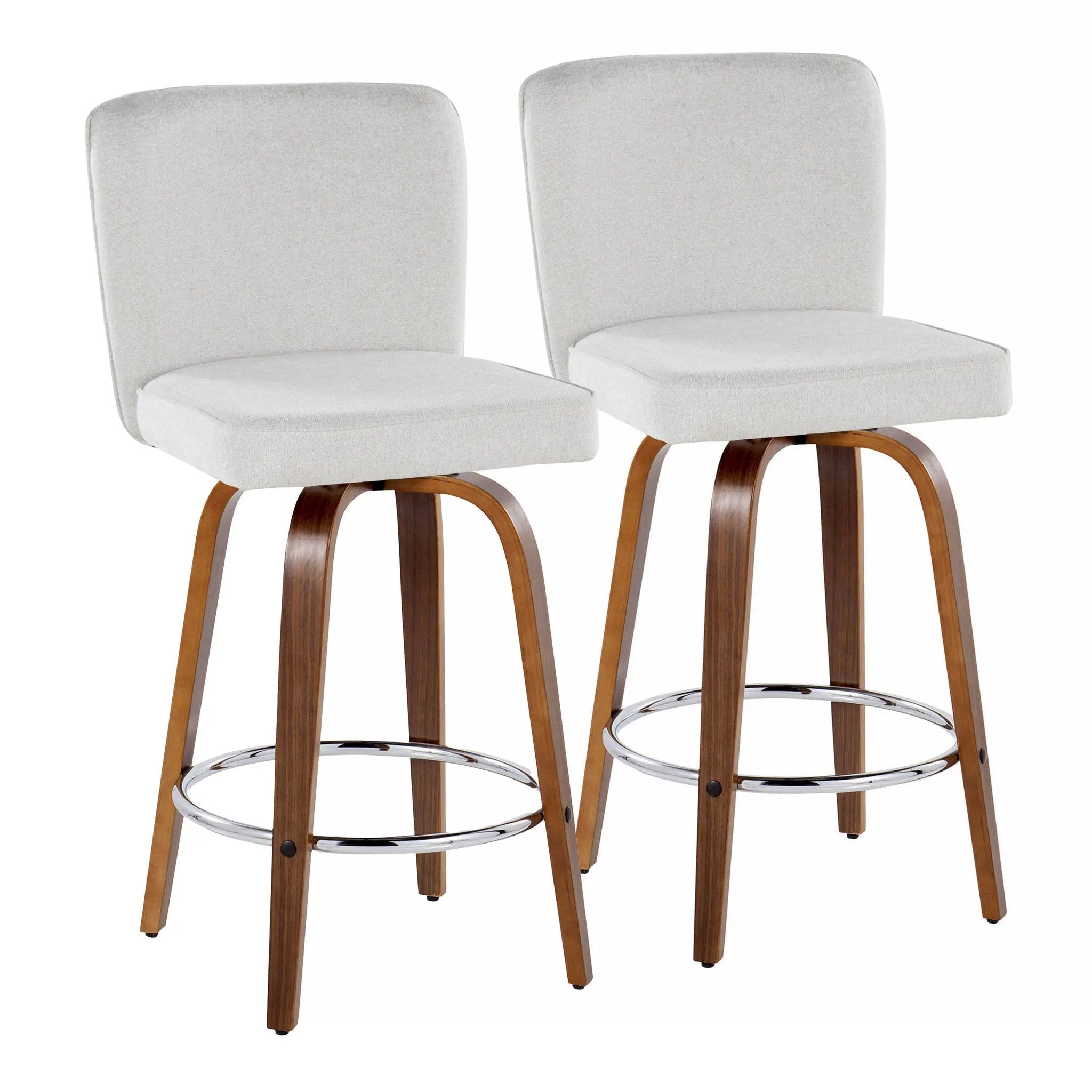 26" Contemporary Fixed-Height Counter Stool with Swivel by HouseOfZazla