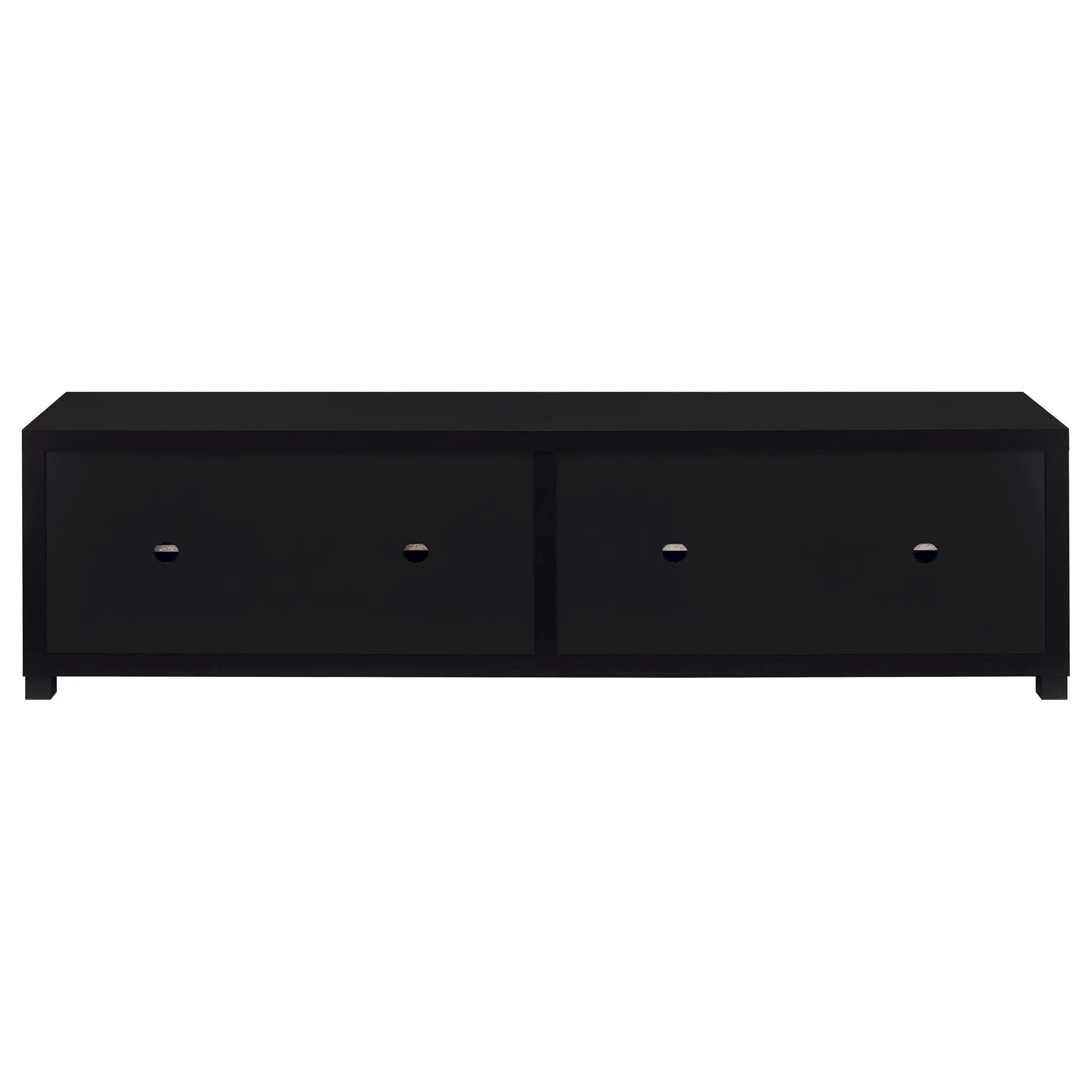 Jupiter 4-door Engineered Wood 79-inch TV Stand Black by Unique Piece Furniture