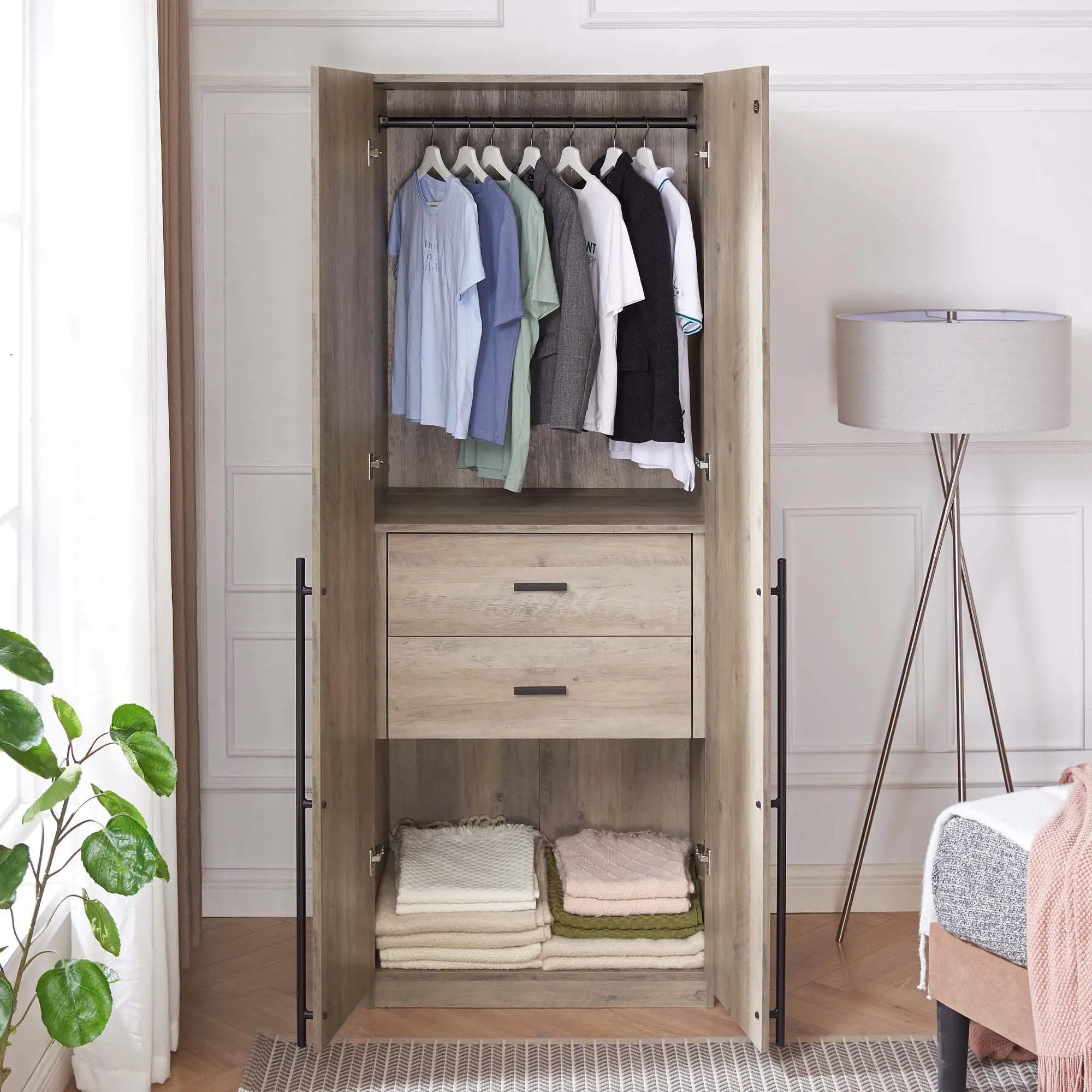 Lee - Free Standing Wardrobe Closet by HouseOfZazla