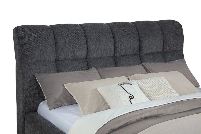 Nollet 48-inch Upholstered California King Platform Bed Grey by Unique Piece Furniture