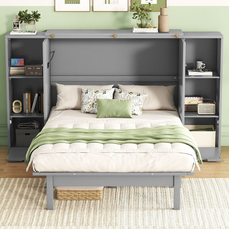 Murphy Bed With Shelves, Drawers And USB Ports by HouseOfZazla