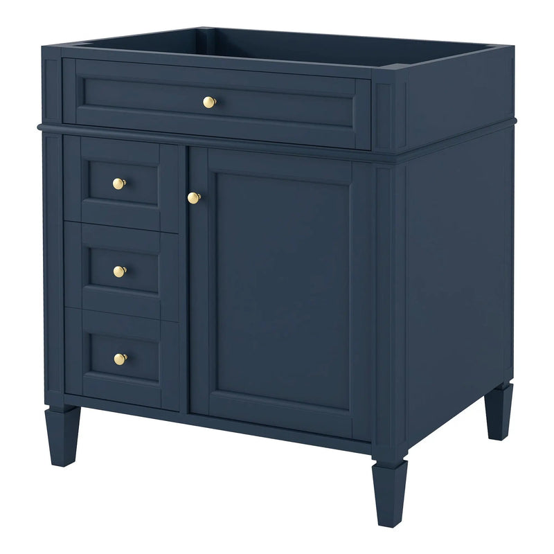 Bathroom Vanity With 2 Drawers And Tip-Out Drawer, Storage Cabinet by Unique Piece Furniture