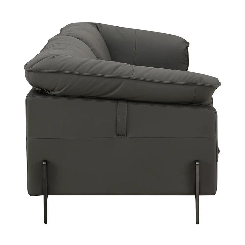 Tadi - Loveseat - Black Top Grain Leather by Unique Piece Furniture