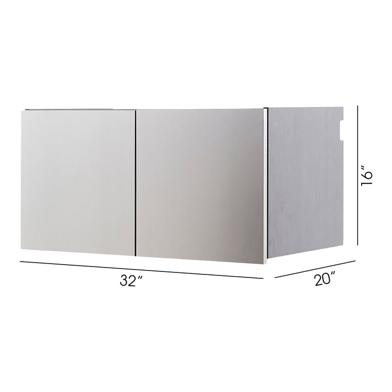 Nova Series - Wall Mounted Garage Cabinet - Dark Gray by HouseOfZazla