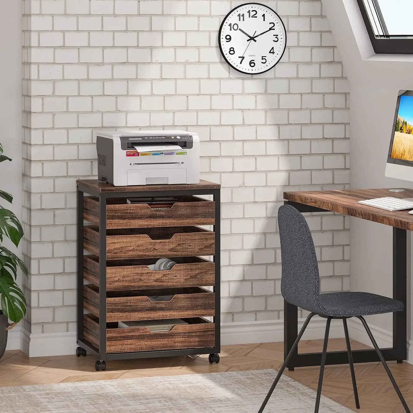 Storage Chest With Wheels, Mobile Drawer Unit by HouseOfZazla