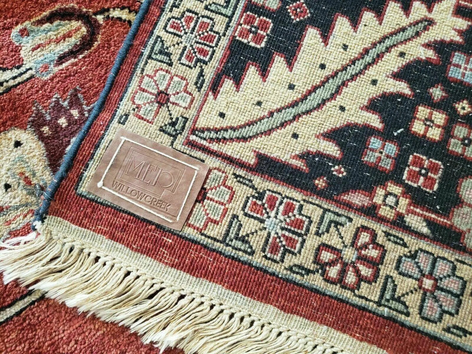 10' X 14' Vintage Hand Made Turkish Wool Rug Carpet Red Black Hand Knotted Nice by Jewel Rugs