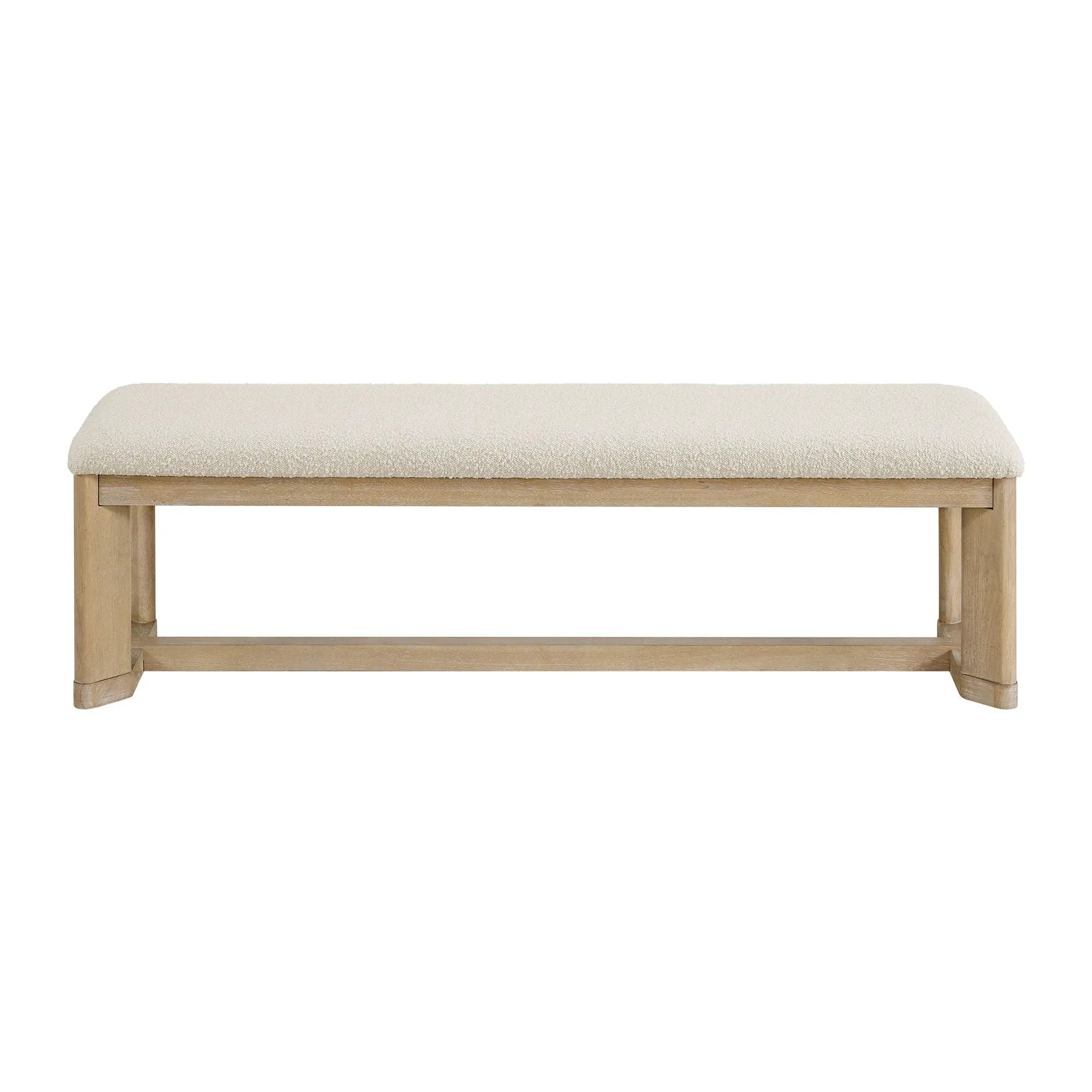 Upholstered Dining Bench - Brown by Unique Piece Furniture