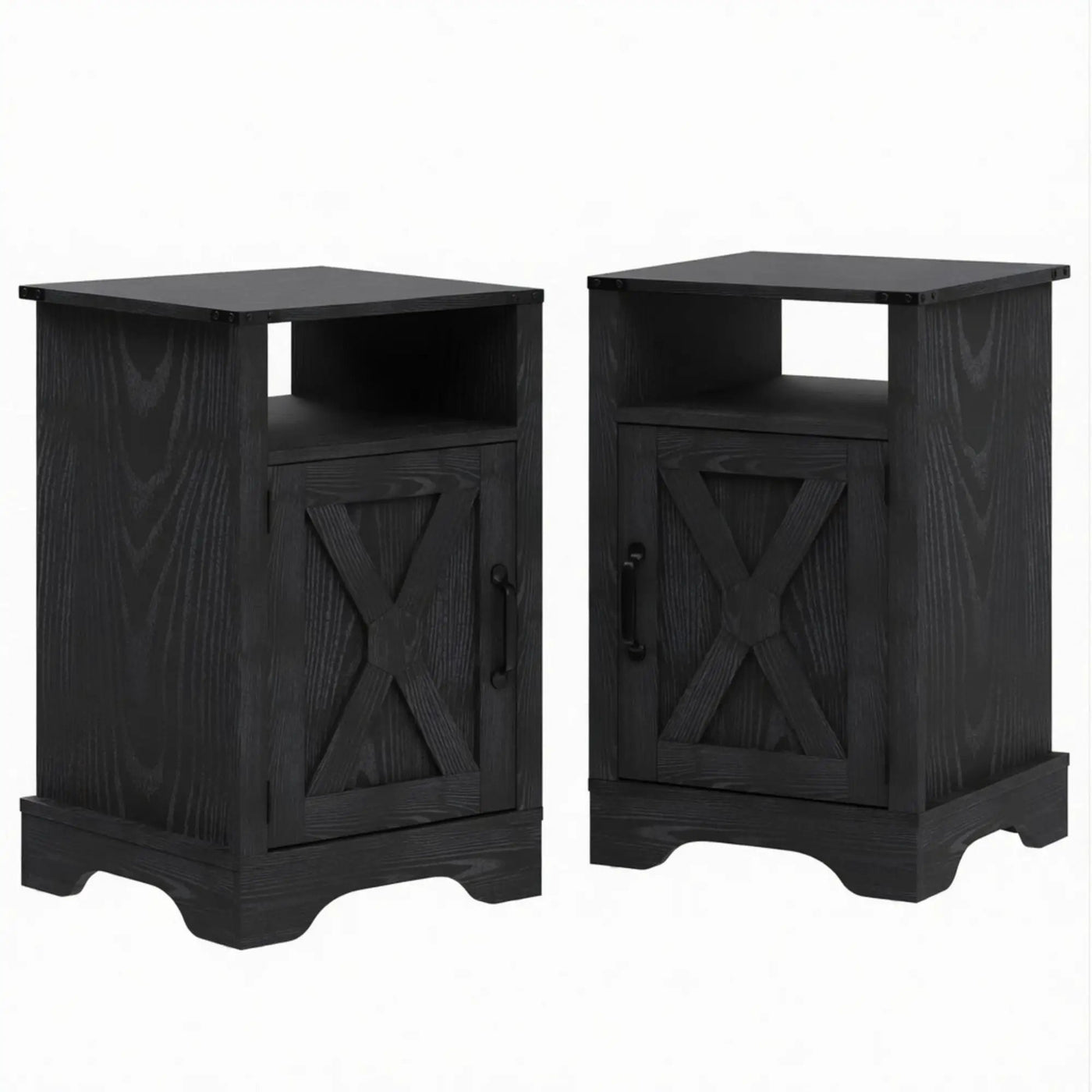 Farmhouse Nightstand, Charging Station & Storage by HouseOfZazla