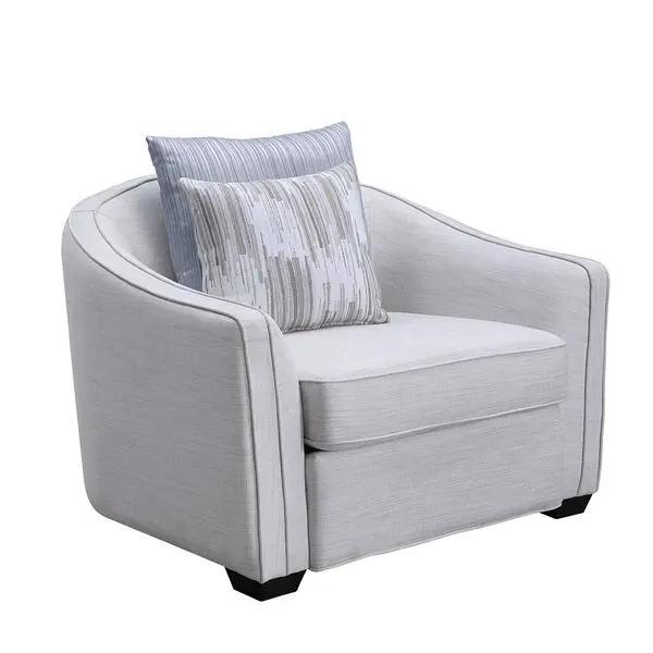 Mahler II - Chair With 2 Pillows - Beige Linen