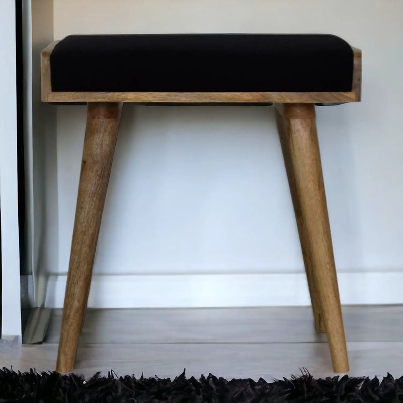 Tray Style Footstool - Black by HouseOfZazla