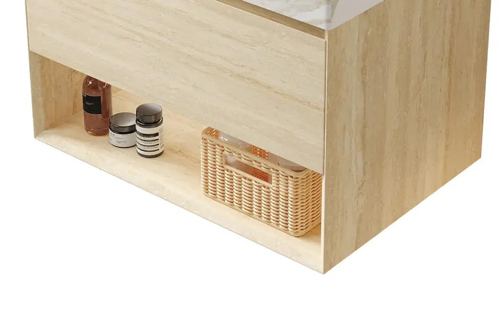 FRIGGA 30" Wall-Mounted Cabinet with One Drawer and Open Shelf by HouseOfZazla