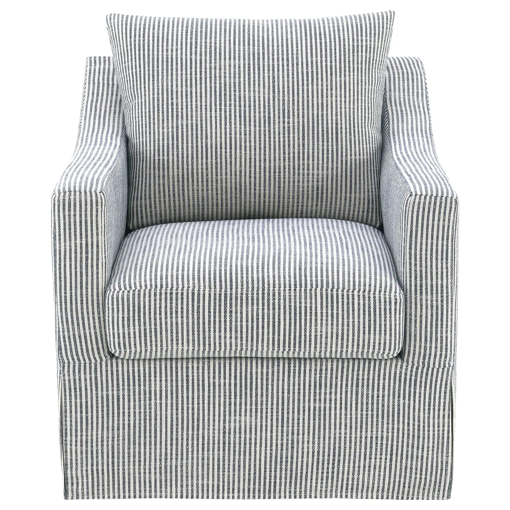 Winter Upholstered Sloped Arm Accent Swivel Chair Grey by Unique Piece Furniture