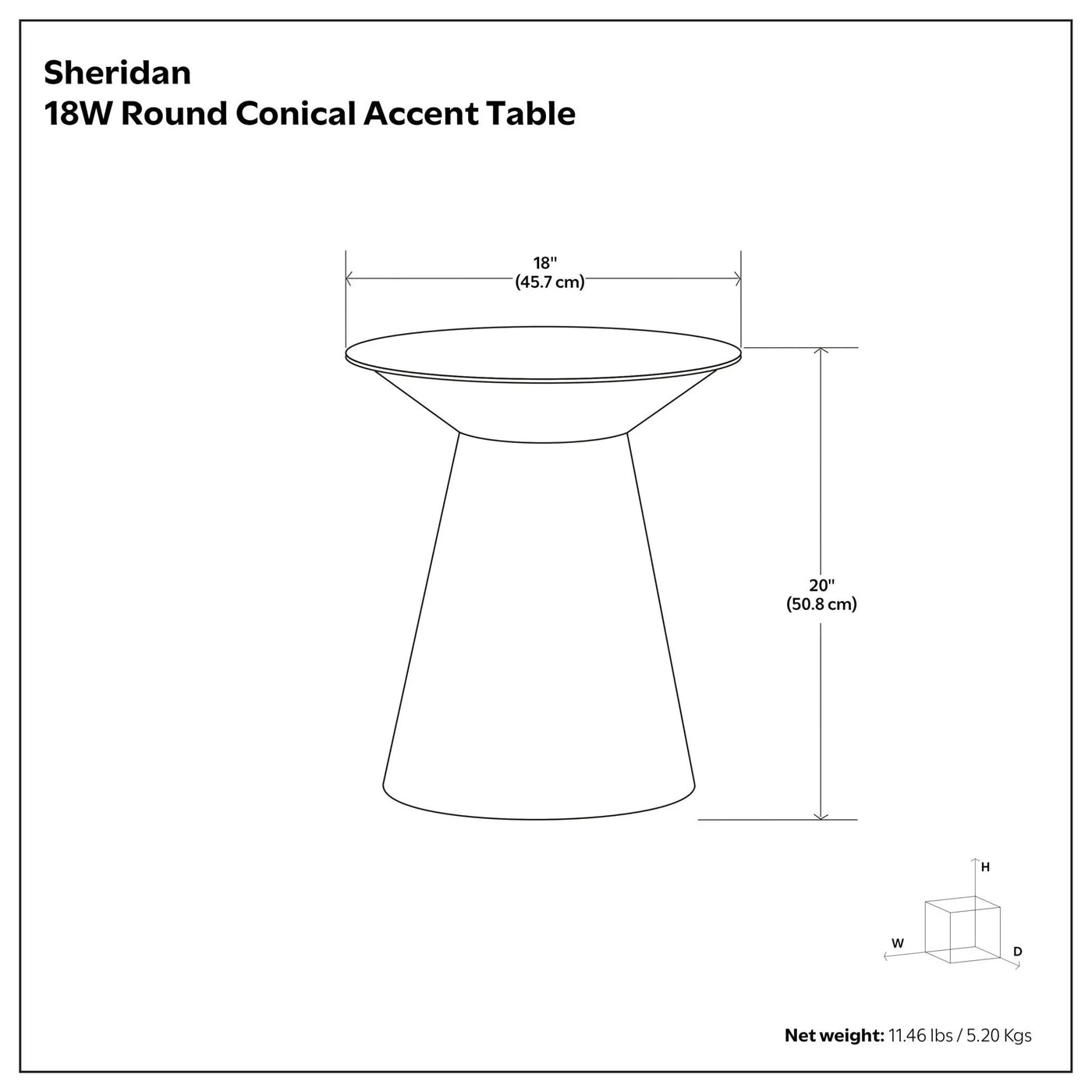 Sheridan - Handcrafted Metal Accent Table by Unique Piece Furniture