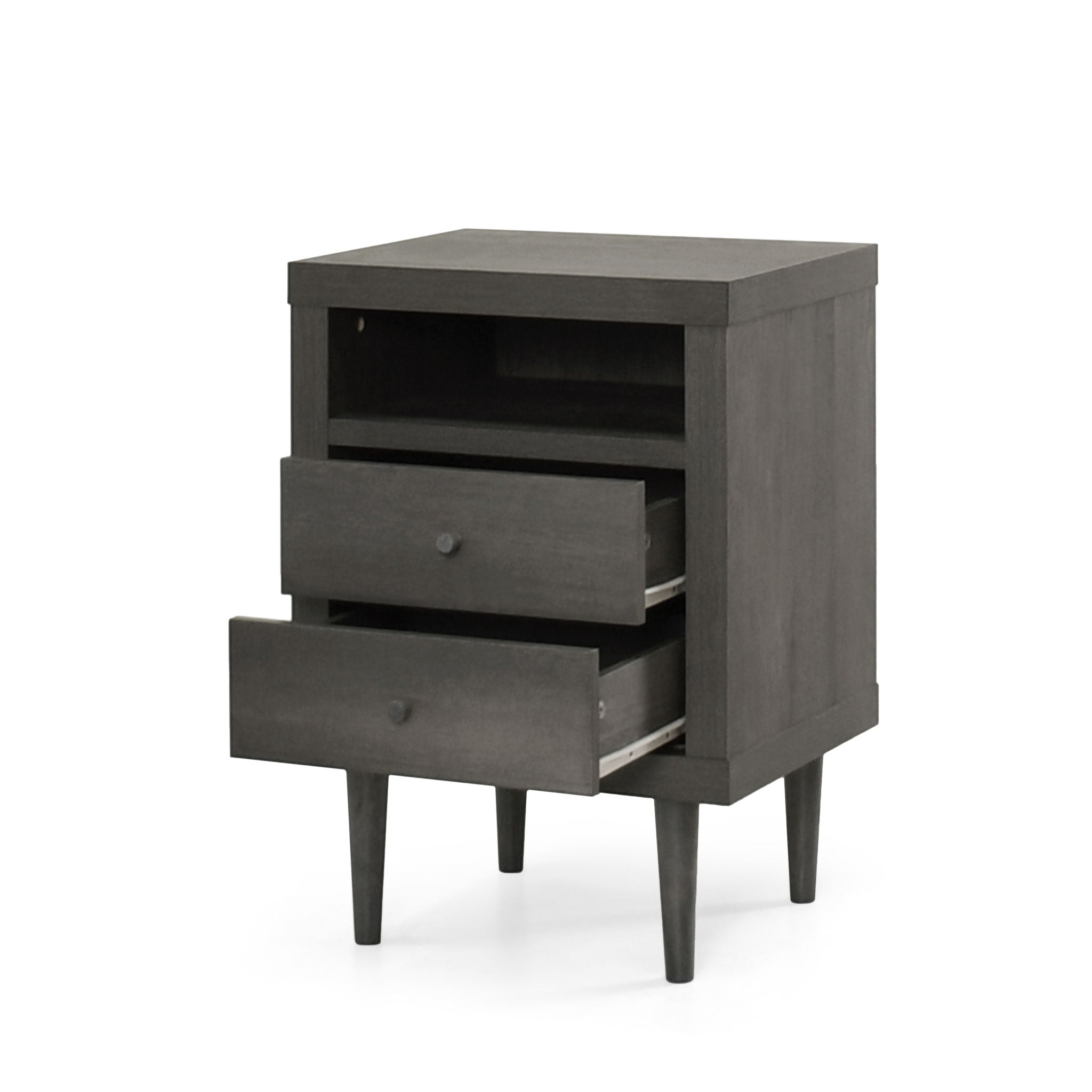 Nystrom Mid Century Modern 2 Drawer Nightstand by HouseOfZazla