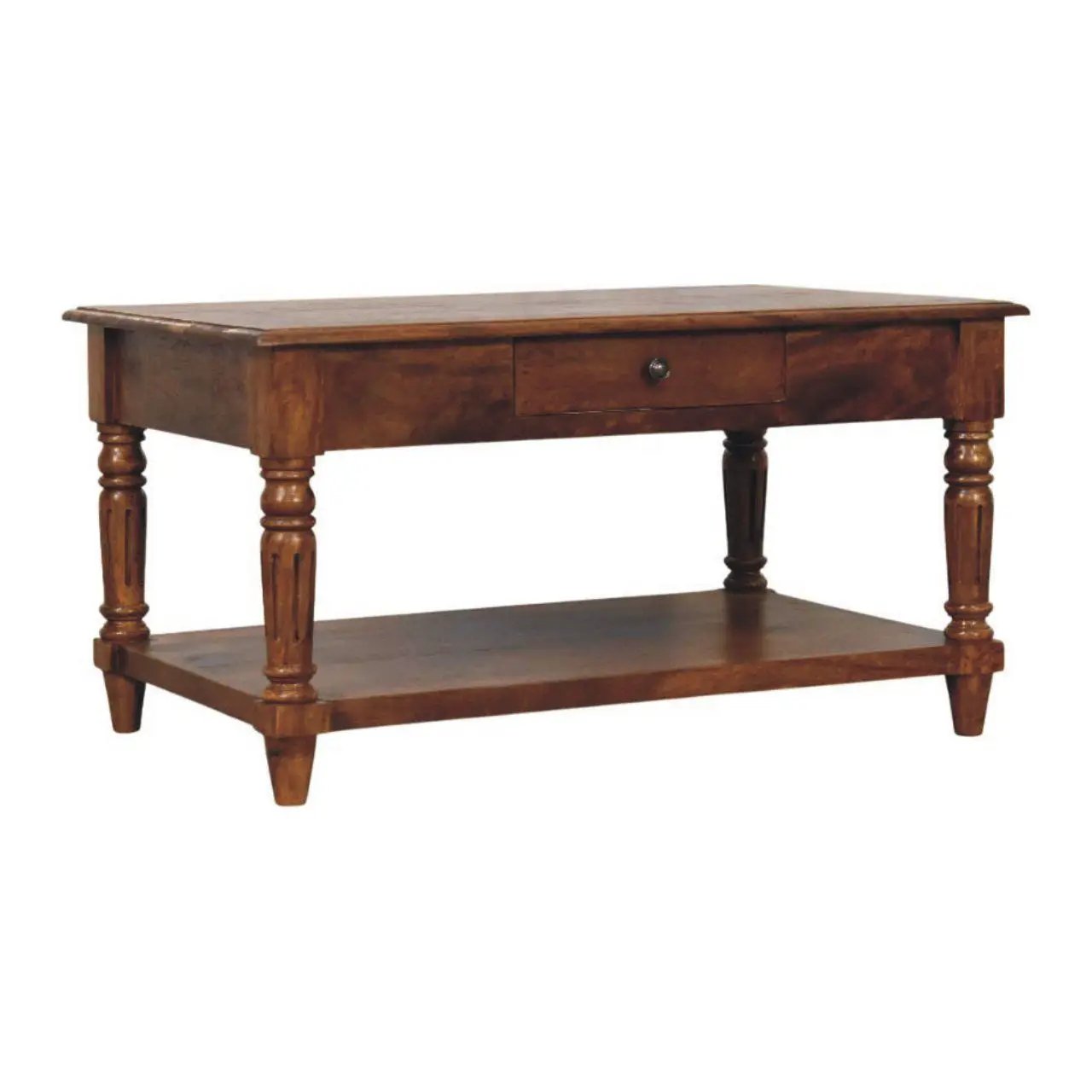 Turned Legs Drawer Table by HouseOfZazla
