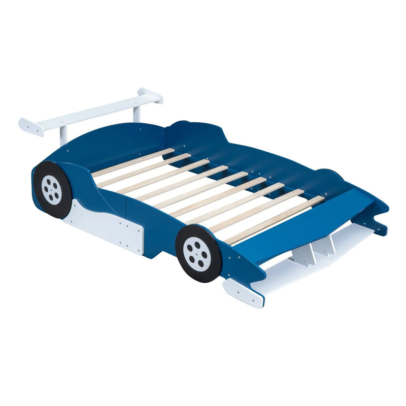 Race Car-Shaped Platform Bed With Wheels by HouseOfZazla