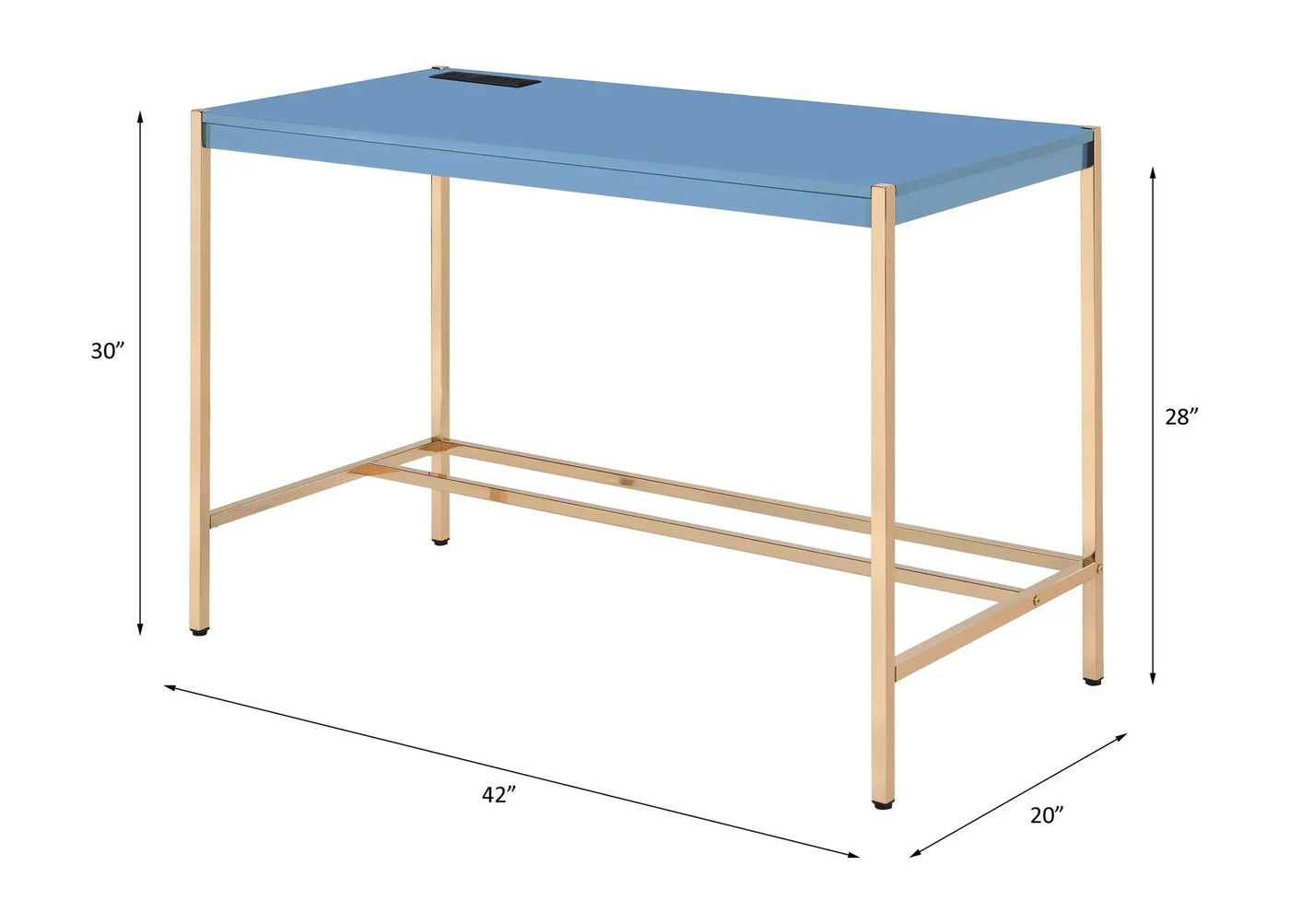 Midriaks - Writing Desk With USB by Unique Piece Furniture