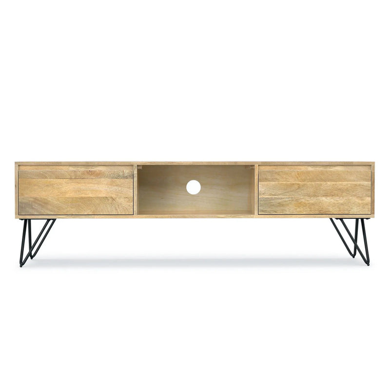Hunter - Handcrafted TV Media Stand - Natural, photo 7 of 7