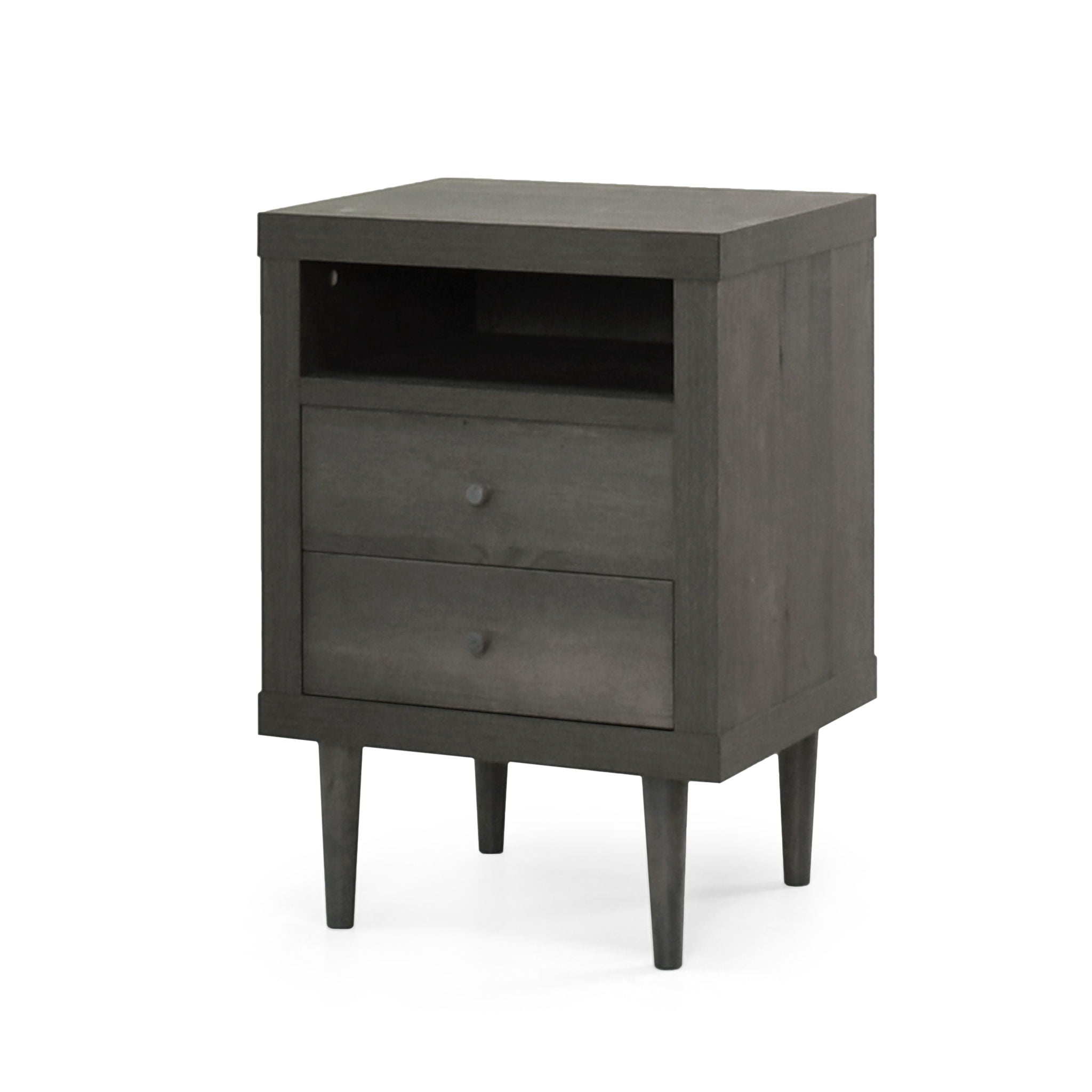 Nystrom Mid Century Modern 2 Drawer Nightstand by HouseOfZazla