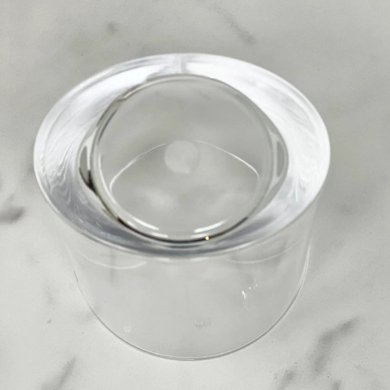 Halo - Leading Ware Oval Acrylic Glasses (Set of 4) Dof, Bpa Free, 12Oz Plastic Drinkware - Clear by HouseOfZazla
