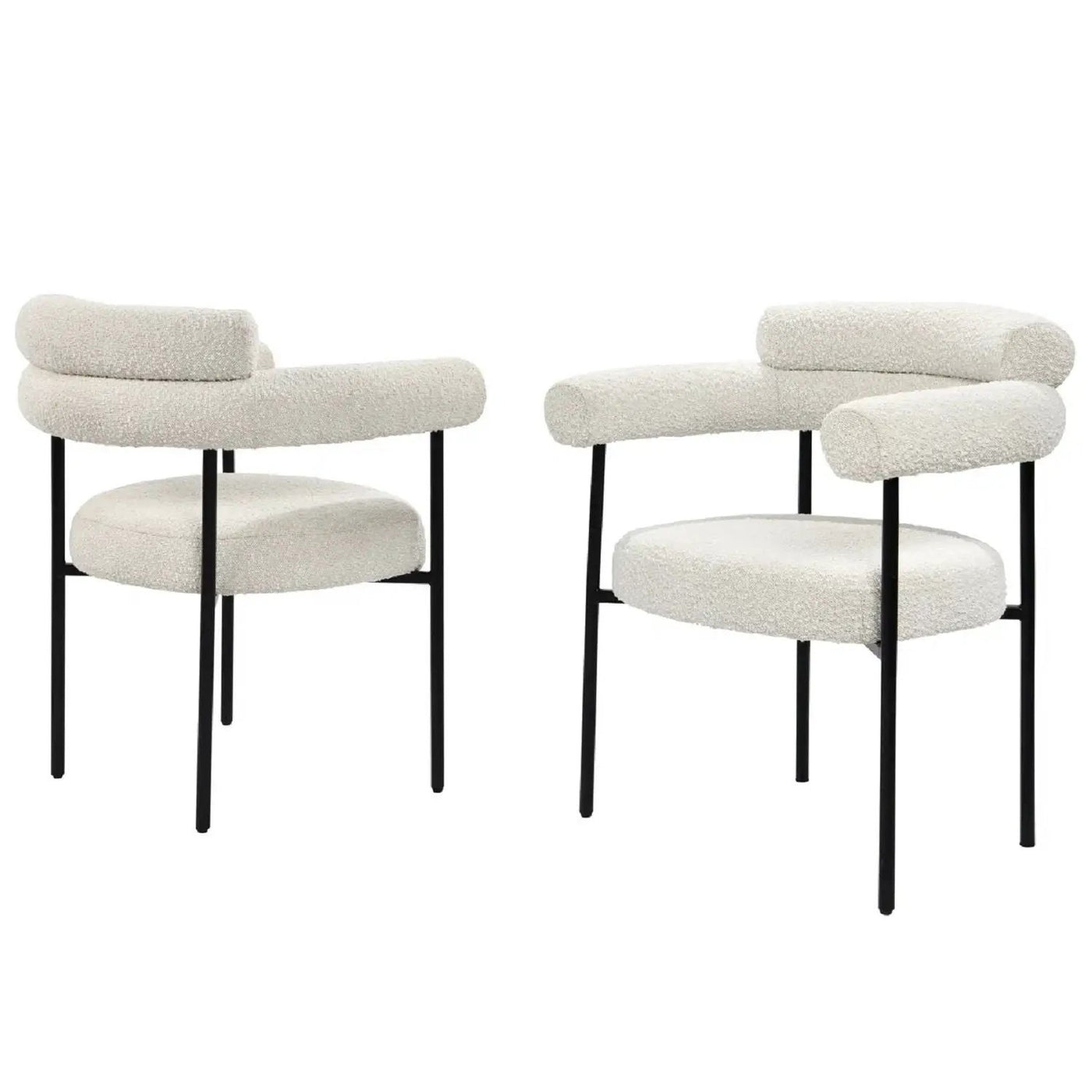 Upholstered Accent Dining Chairs With Armrests (Set of 2) by HouseOfZazla