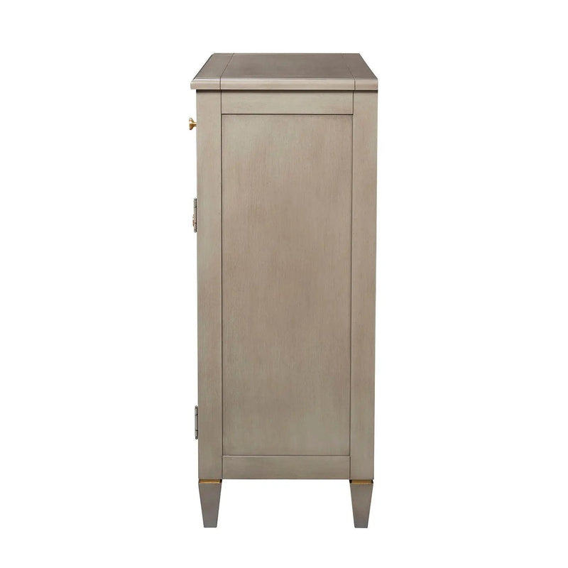 Dauphin - Handpainted Entryway Storage Cabinet - Gray Cashmere by HouseOfZazla