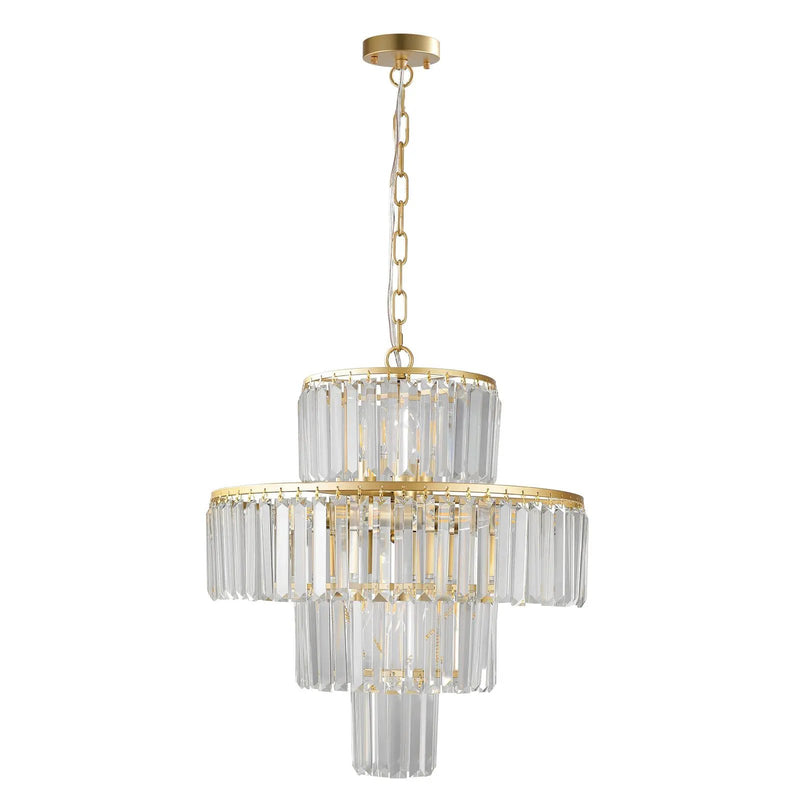 20' Modern Crystal Chandelier with Gold Finish by HouseOfZazla