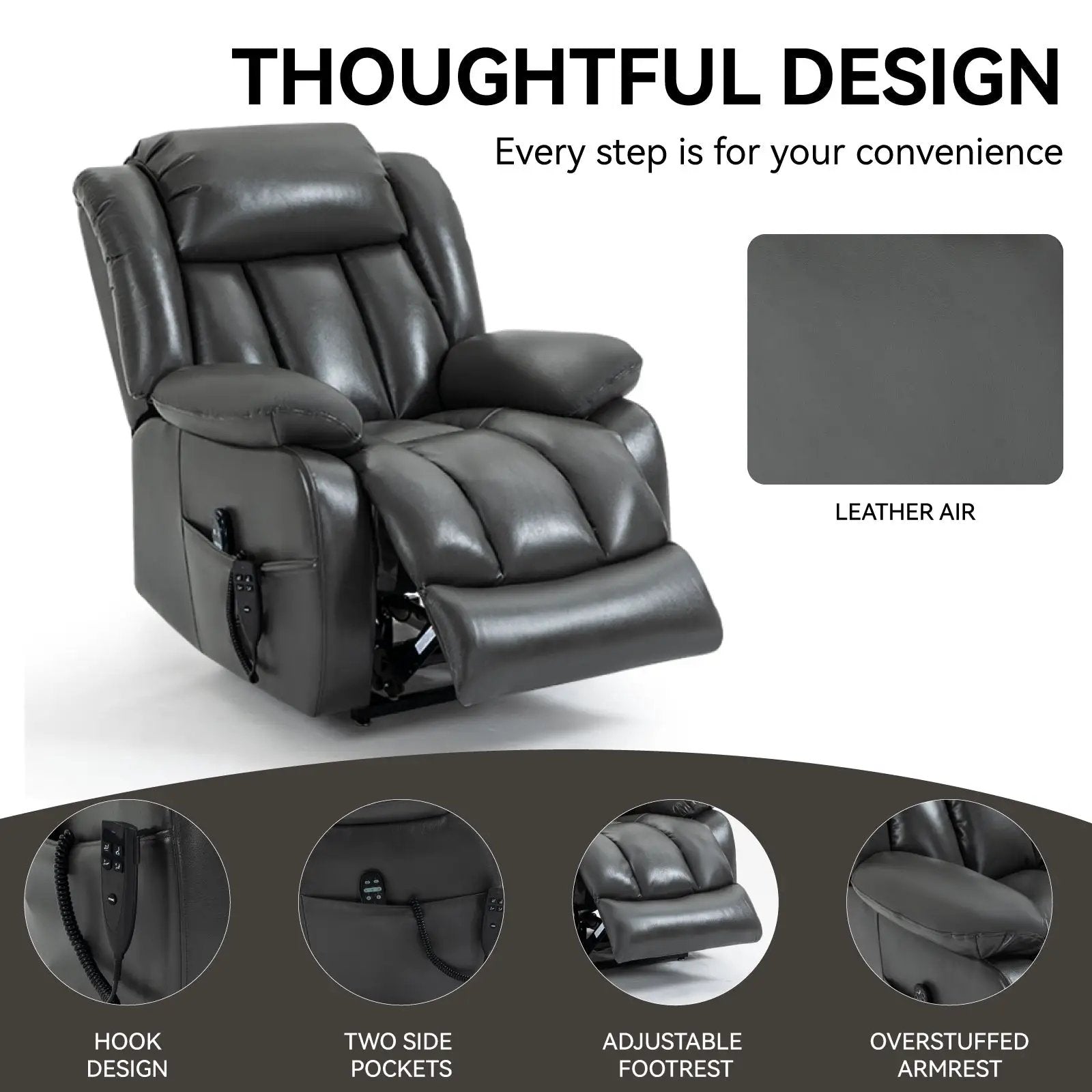 Dual Motor Electric Recliner Chair by HouseOfZazla