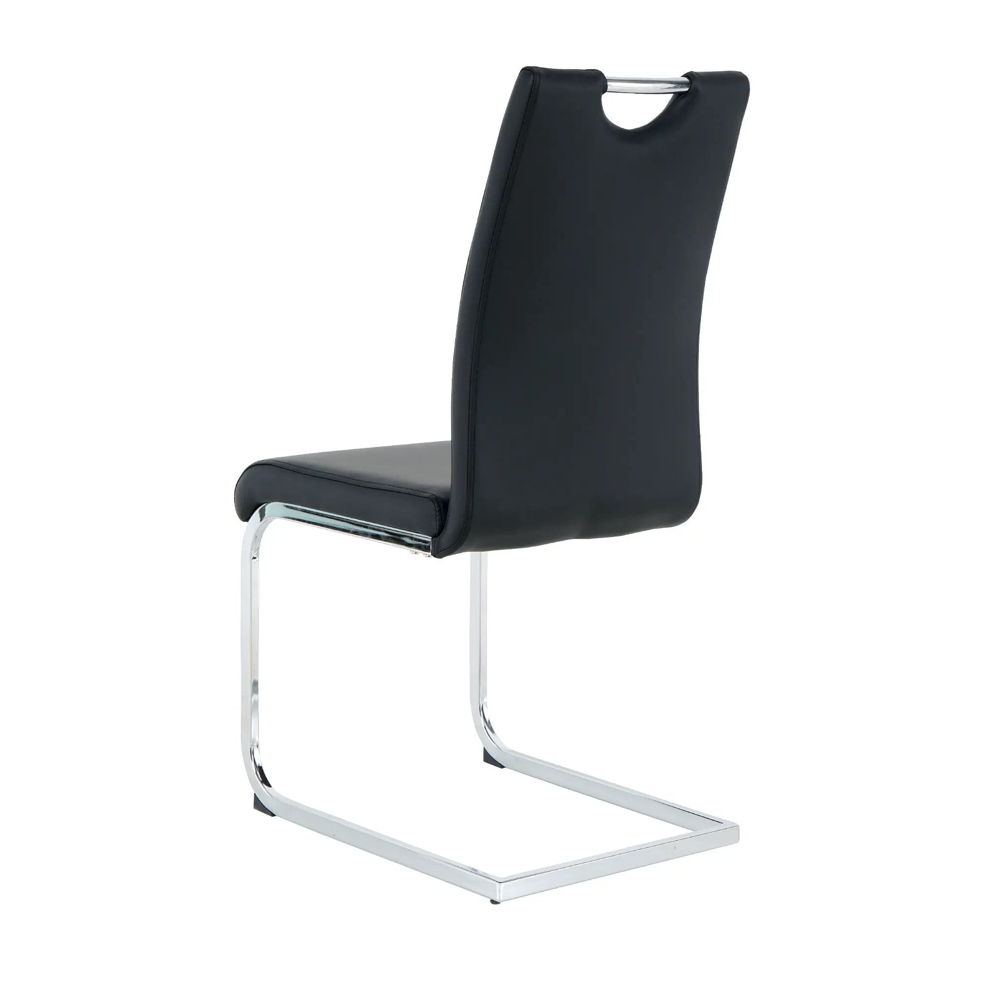 Modern Dining Chairs With Padded Seat And Metal Legs by HouseOfZazla