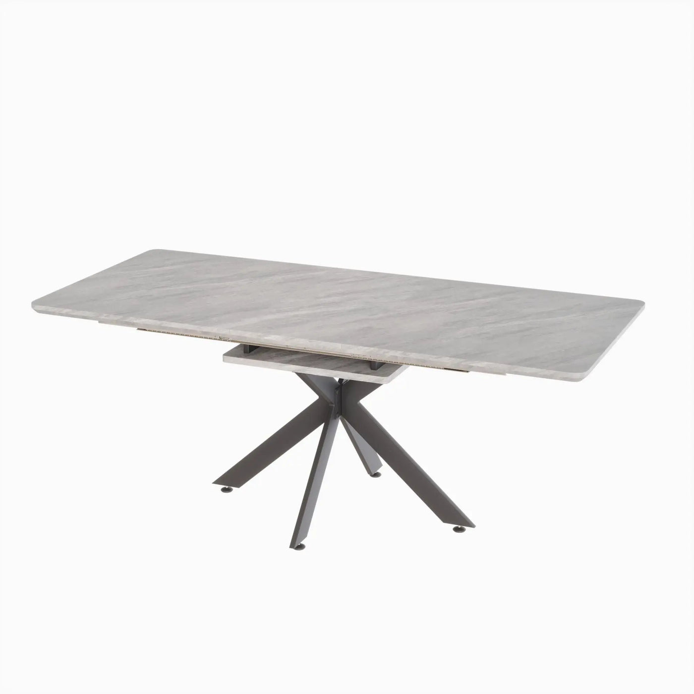 Modern Extendable Dining Table Set With Soft Padded Armless Chairs by HouseOfZazla