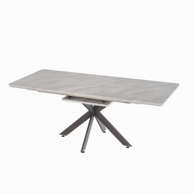 Modern Extendable Dining Table Set With Soft Padded Armless Chairs by HouseOfZazla
