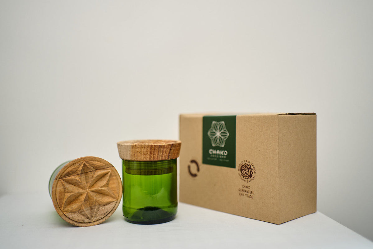 Hiliki Jar - Dark Green - Medium (set of 2), photo 4 of 6