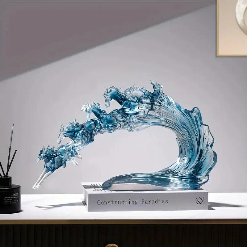 Feng Shui Horse - Dynamic Transparent Art Piece by House Of Avana
