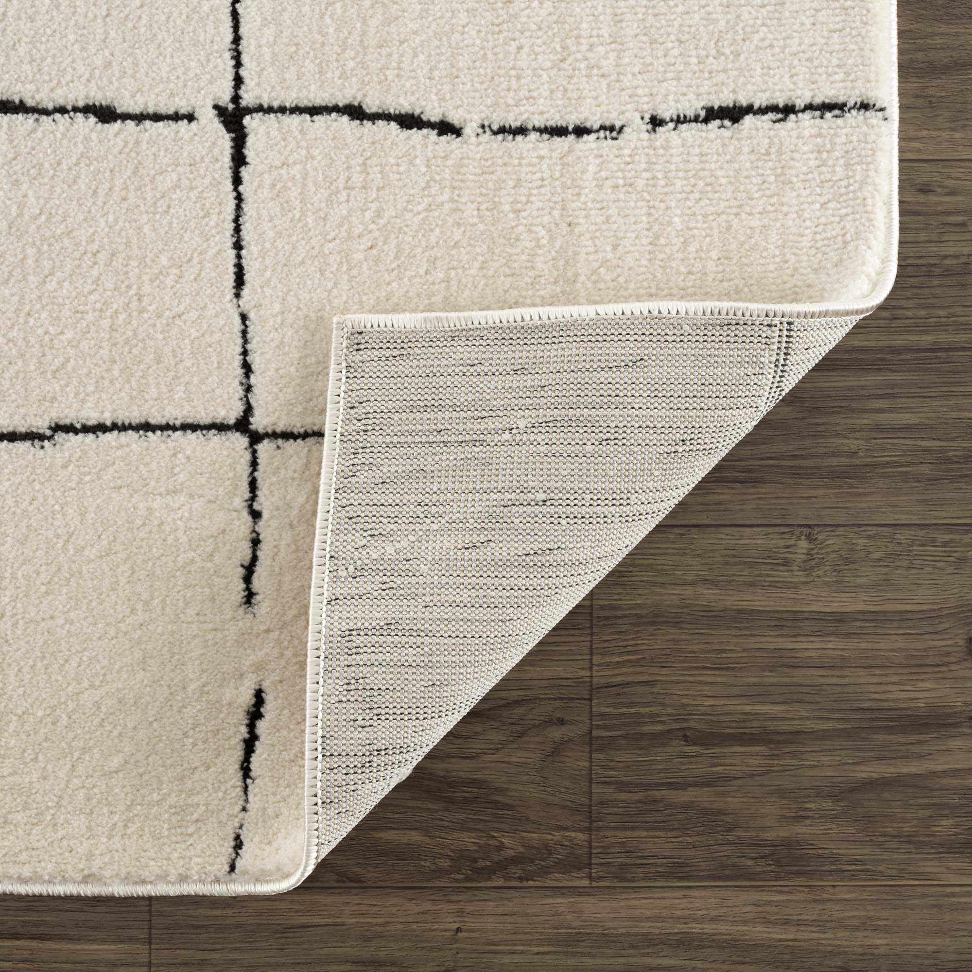 Koume Beige Maze Area Rug by Boutique Rugs