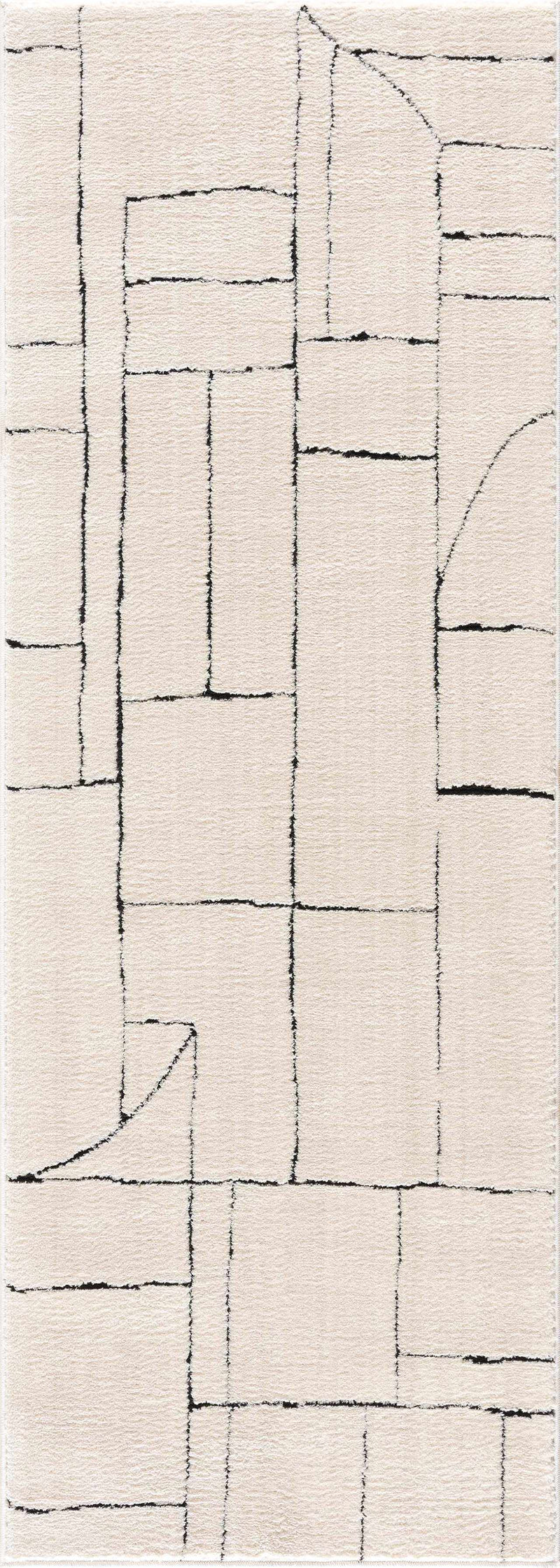 Keats Black & White Area Rug by Boutique Rugs