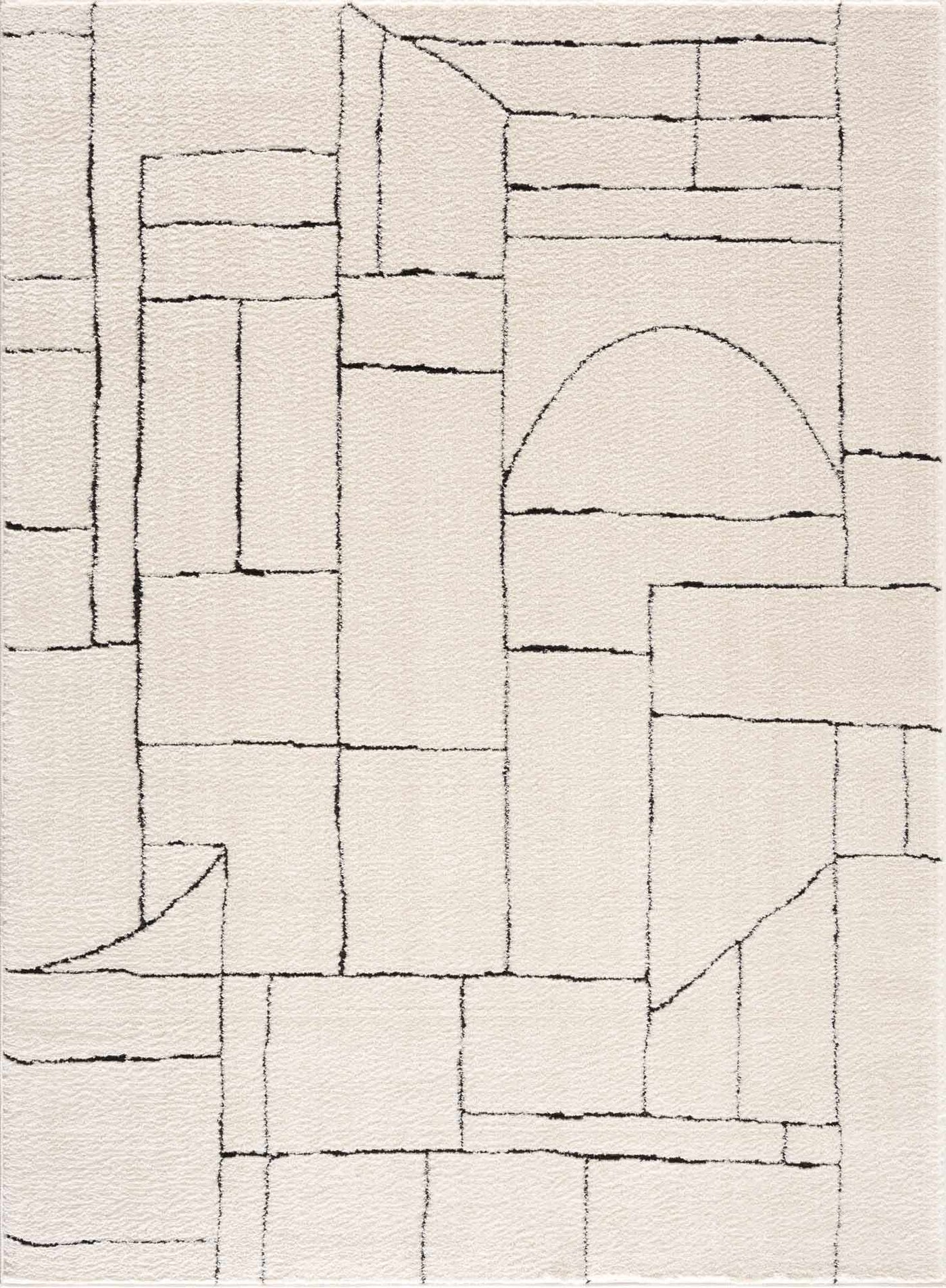 Keats Black & White Area Rug by Boutique Rugs
