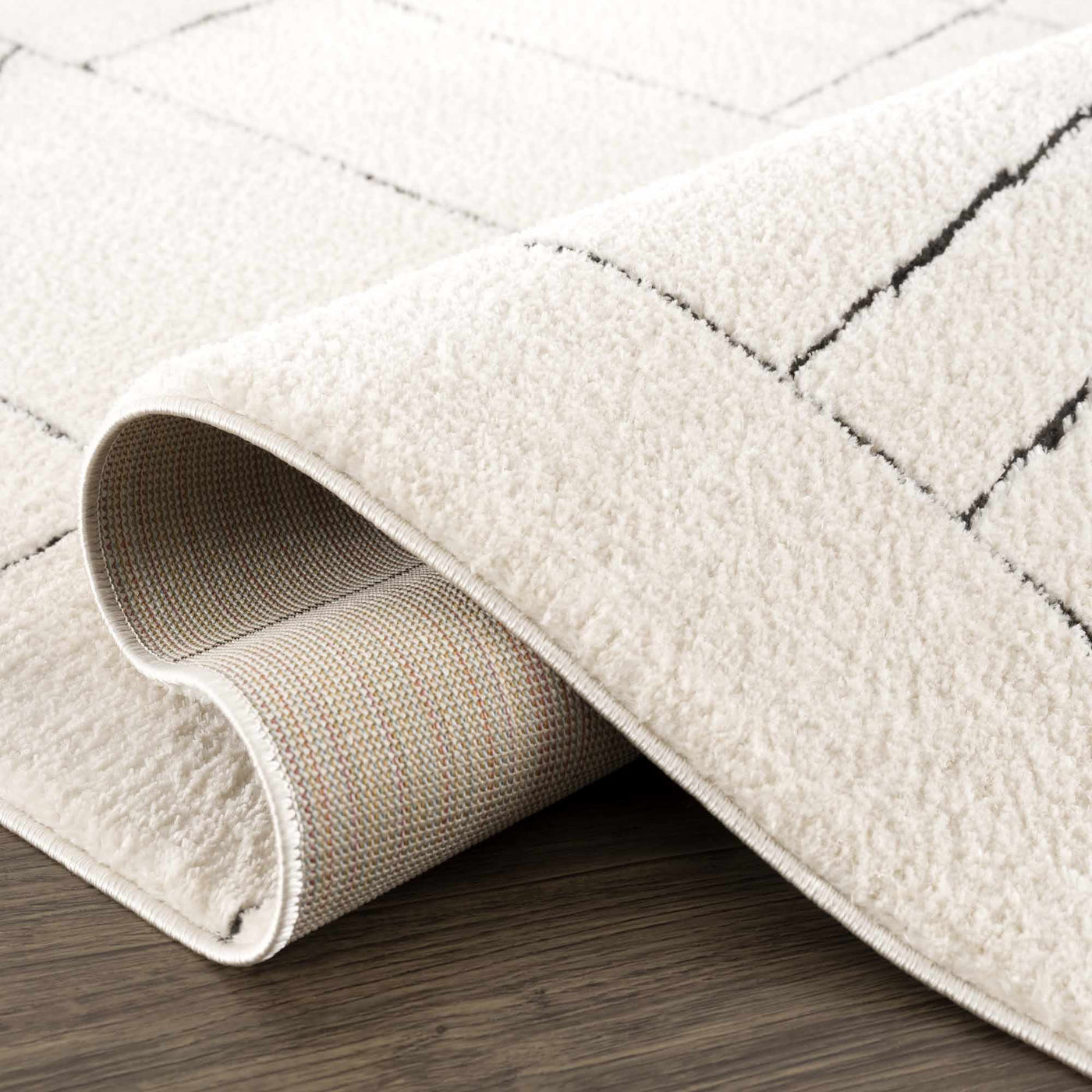 Keats Black & White Area Rug by Boutique Rugs